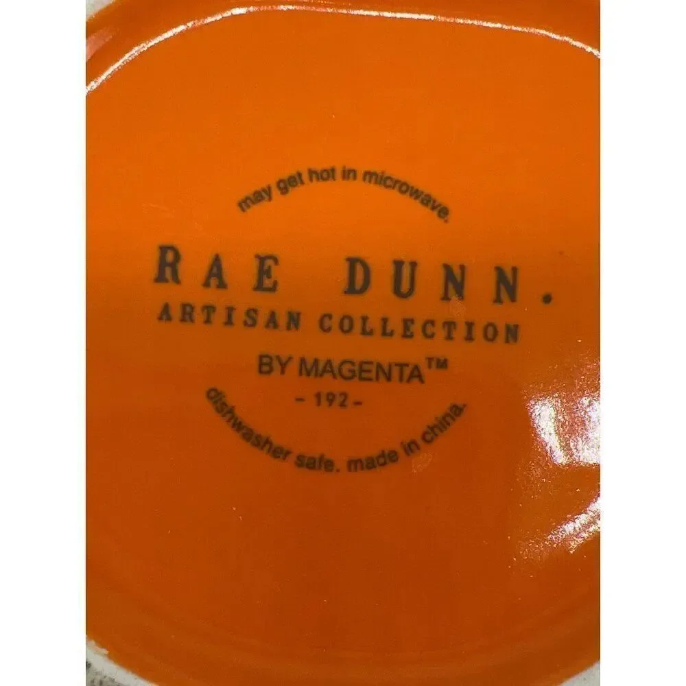 Rae Dunn Orange Ceramic Mug Candy Coma